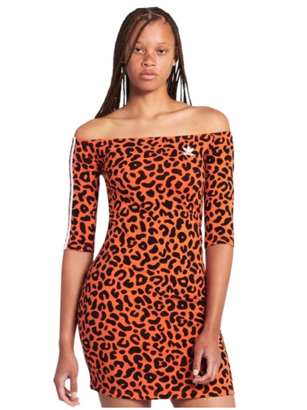 ADIDAS Originals Rich Mnisi leopard print mini dress🔥🔥 - Picture 2 of 10